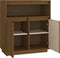 vidaXL - Dressoir - 70x34x80 - cm - massief - grenenhout - honingbruin