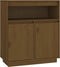 vidaXL - Dressoir - 70x34x80 - cm - massief - grenenhout - honingbruin
