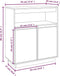 vidaXL - Dressoir - 70x34x80 - cm - massief - grenenhout - honingbruin
