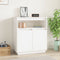 vidaXL - Dressoir - 70x34x80 - cm - massief - grenenhout - wit