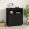 vidaXL - Dressoir - 70x34x80 - cm - massief - grenenhout - zwart