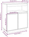 vidaXL - Dressoir - 70x34x80 - cm - massief - grenenhout - zwart