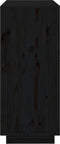 vidaXL - Dressoir - 70x34x80 - cm - massief - grenenhout - zwart