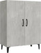 vidaXL - Dressoir - 70x34x90 - cm - bewerkt - hout - betongrijs