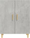 vidaXL - Dressoir - 70x34x90 - cm - bewerkt - hout - betongrijs
