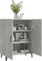 vidaXL - Dressoir - 70x34x90 - cm - bewerkt - hout - betongrijs