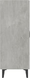 vidaXL - Dressoir - 70x34x90 - cm - bewerkt - hout - betongrijs