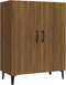 vidaXL - Dressoir - 70x34x90 - cm - bewerkt - hout - bruin - eikenkleur
