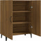 vidaXL - Dressoir - 70x34x90 - cm - bewerkt - hout - bruin - eikenkleur