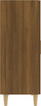 vidaXL - Dressoir - 70x34x90 - cm - bewerkt - hout - bruin - eikenkleur