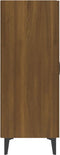 vidaXL - Dressoir - 70x34x90 - cm - bewerkt - hout - bruin - eikenkleur