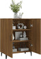 vidaXL - Dressoir - 70x34x90 - cm - bewerkt - hout - bruin - eikenkleur