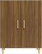 vidaXL - Dressoir - 70x34x90 - cm - bewerkt - hout - bruin - eikenkleur