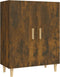vidaXL - Dressoir - 70x34x90 - cm - bewerkt - hout - gerookt - eikenkleurig