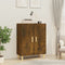 vidaXL - Dressoir - 70x34x90 - cm - bewerkt - hout - gerookt - eikenkleurig