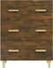 vidaXL - Dressoir - 70x34x90 - cm - bewerkt - hout - gerookt - eikenkleurig
