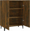 vidaXL - Dressoir - 70x34x90 - cm - bewerkt - hout - gerookt - eikenkleurig
