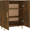 vidaXL - Dressoir - 70x34x90 - cm - bewerkt - hout - gerookt - eikenkleurig