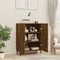 vidaXL - Dressoir - 70x34x90 - cm - bewerkt - hout - gerookt - eikenkleurig