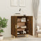 vidaXL - Dressoir - 70x34x90 - cm - bewerkt - hout - gerookt - eikenkleurig