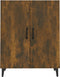 vidaXL - Dressoir - 70x34x90 - cm - bewerkt - hout - gerookt - eikenkleurig