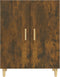 vidaXL - Dressoir - 70x34x90 - cm - bewerkt - hout - gerookt - eikenkleurig
