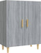 vidaXL - Dressoir - 70x34x90 - cm - bewerkt - hout - grijs - sonoma - eikenkleurig