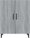 vidaXL - Dressoir - 70x34x90 - cm - bewerkt - hout - grijs - sonoma - eikenkleurig
