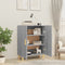 vidaXL - Dressoir - 70x34x90 - cm - bewerkt - hout - grijs - sonoma - eikenkleurig