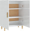vidaXL - Dressoir - 70x34x90 - cm - bewerkt - hout - hoogglans - wit