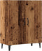 vidaXL - Dressoir - 70x34x90 - cm - bewerkt - hout - oud - houtkleurig