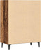 vidaXL - Dressoir - 70x34x90 - cm - bewerkt - hout - oud - houtkleurig