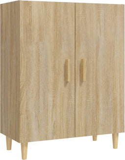 vidaXL - Dressoir - 70x34x90 - cm - bewerkt - hout - sonoma - eikenkleurig