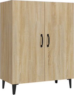vidaXL - Dressoir - 70x34x90 - cm - bewerkt - hout - sonoma - eikenkleurig
