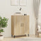 vidaXL - Dressoir - 70x34x90 - cm - bewerkt - hout - sonoma - eikenkleurig