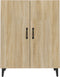 vidaXL - Dressoir - 70x34x90 - cm - bewerkt - hout - sonoma - eikenkleurig