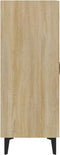 vidaXL - Dressoir - 70x34x90 - cm - bewerkt - hout - sonoma - eikenkleurig