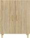 vidaXL - Dressoir - 70x34x90 - cm - bewerkt - hout - sonoma - eikenkleurig