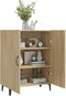 vidaXL - Dressoir - 70x34x90 - cm - bewerkt - hout - sonoma - eikenkleurig