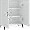 vidaXL - Dressoir - 70x34x90 - cm - bewerkt - hout - wit