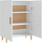 vidaXL - Dressoir - 70x34x90 - cm - bewerkt - hout - wit