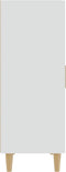 vidaXL - Dressoir - 70x34x90 - cm - bewerkt - hout - wit