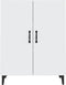 vidaXL - Dressoir - 70x34x90 - cm - bewerkt - hout - wit