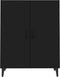 vidaXL - Dressoir - 70x34x90 - cm - bewerkt - hout - zwart