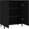 vidaXL - Dressoir - 70x34x90 - cm - bewerkt - hout - zwart