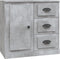 vidaXL - Dressoir - 70x35,5x67,5 - cm - bewerkt - hout - betongrijs
