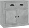 vidaXL - Dressoir - 70x35,5x67,5 - cm - bewerkt - hout - betongrijs