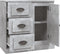vidaXL - Dressoir - 70x35,5x67,5 - cm - bewerkt - hout - betongrijs