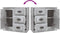 vidaXL - Dressoir - 70x35,5x67,5 - cm - bewerkt - hout - betongrijs