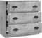 vidaXL - Dressoir - 70x35,5x67,5 - cm - bewerkt - hout - betongrijs